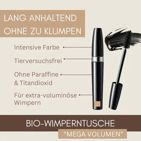Mascara biologico "Mega Volume Mascara" per ciglia extra voluminose | Mascara | Cosmetici naturali