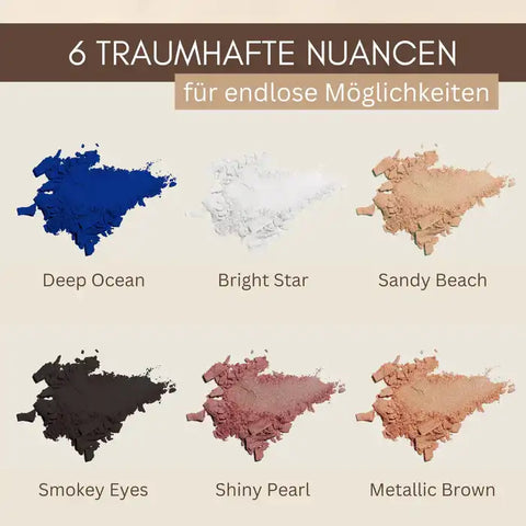 Lidschatten-Palette "Nice Eyes" mit 6 Nuancen | Naturkosmetik