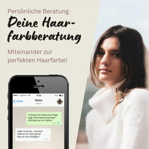 Profi-Pflanzenhaarfarbe SET warmes Schokoladen-Braun "warm chocolate brown"