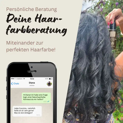 Profi-Pflanzenhaarfarbe SET kühles dunkles Schwarz "cool deep black"