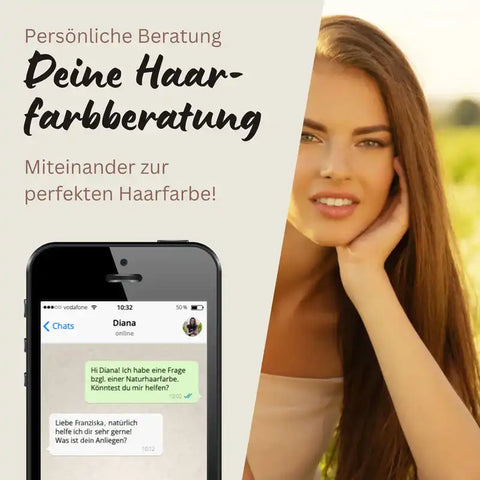 Profi-Pflanzenhaarfarbe SET warmes Hell-Braun "warm light brown"