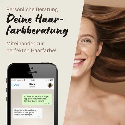 Profi-Pflanzenhaarfarbe SET "warmes dunkles Sahara Blond - warm dark Sahara blond"