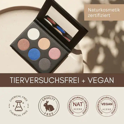 Lidschatten-Palette "Nice Eyes" mit 6 Nuancen | Naturkosmetik