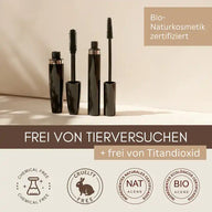 Bio-Mascara "Long Definition" für lange definierte Wimpern | Wimperntusche | Naturkosmetik