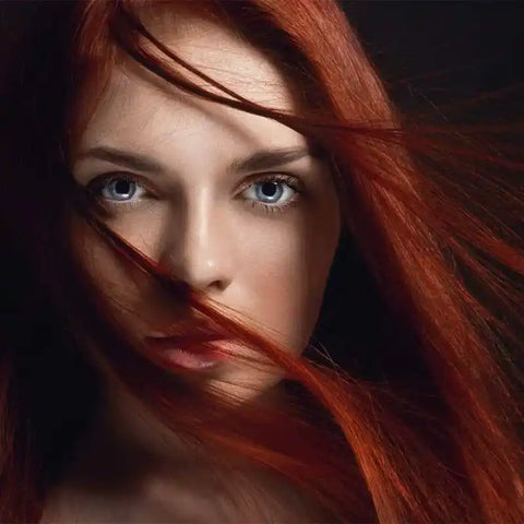 Profi-Pflanzenhaarfarbe SET "warmes Rubin-Rot - warm rubin red"