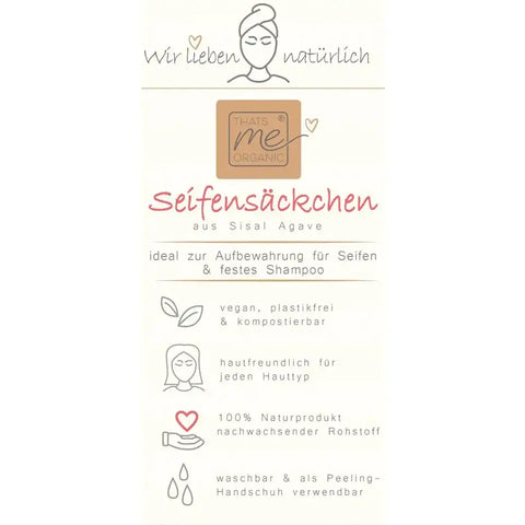 Veganes Seifensäckchen aus Agaven-Fasern - super praktisch! - VITALOVE - Naturprodukte