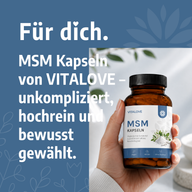 Gélules de MSM avec 1000 mg de MSM pur – 180 gélules