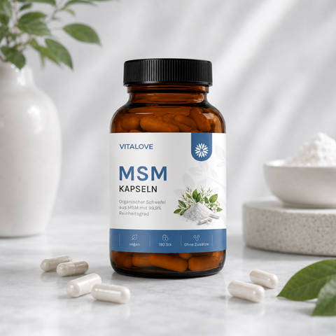 Gélules de MSM avec 1000 mg de MSM pur – 180 gélules