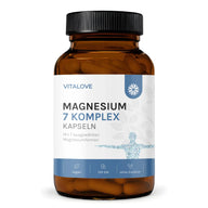 Magnesium 7 Komplex Kapseln von VITALOVE in grüner Dose