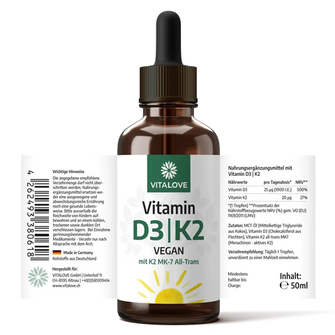 Vitamin-D3/K2-Vegan-aus-Flechten und-K2 MK7-all-trans-in-MCT-Öl