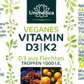 Veganes Vitamin D3 / K2 mit D3 aus Flechten mit K2Vital von Kappa - 30 ml - VITALOVE - Naturprodukte