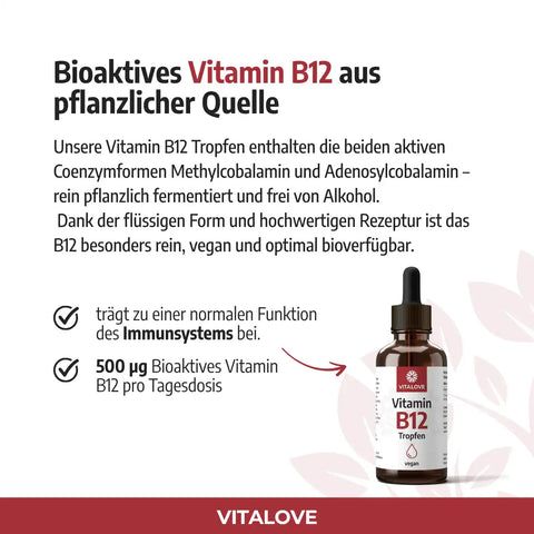 Produktinfos zu veganen Vitamin B12 Tropfen