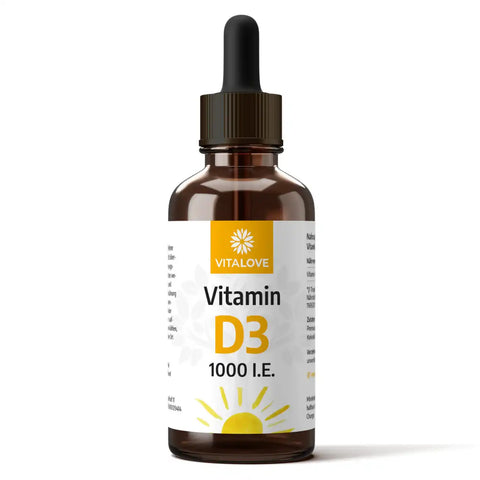 Vitamin D3 Tropfen 1.000 IE von VITALOVE in Braunglasflasche