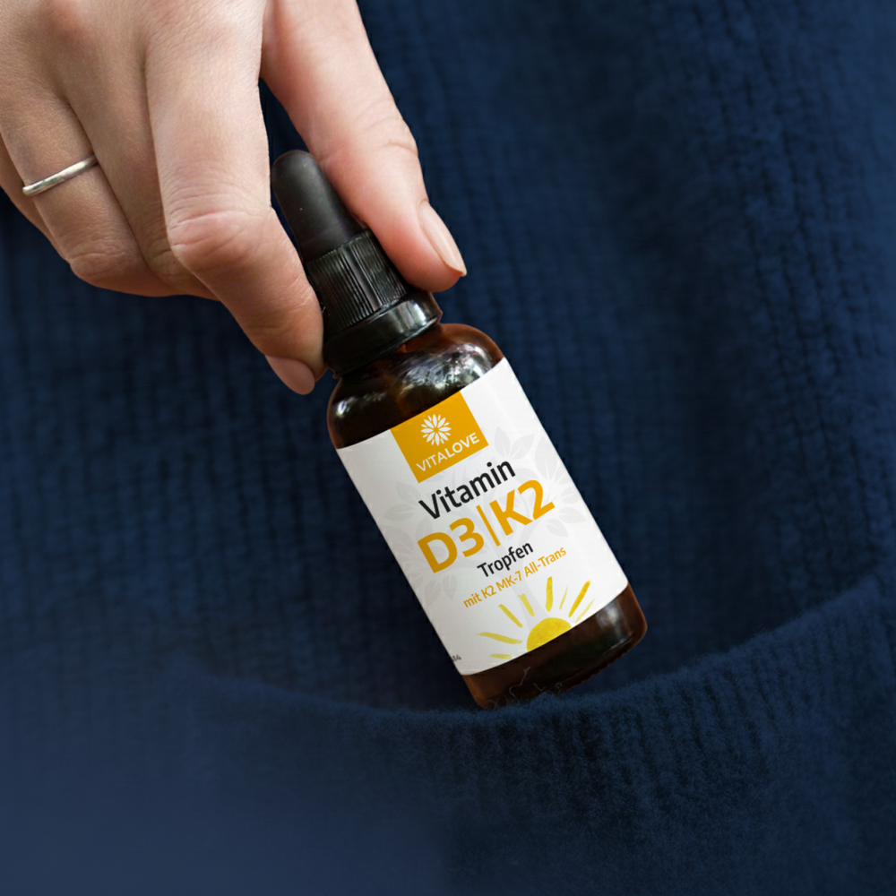 Vitamin D3 K2 Tropfen mit MK7 All-Trans – 50 ml