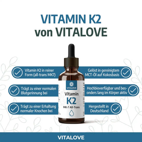 Vitamin K2 Tropfen (MK7 all-trans) – 50 ml