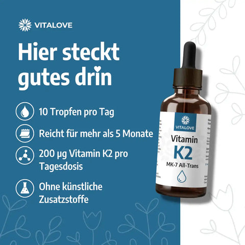 Vitamin K2 Tropfen (MK7 all-trans) – 50 ml