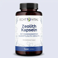 Echt Vital Zeolith Kapseln braune Dose 144 Kapseln Clinoptilolith-Zeolith freigestellt