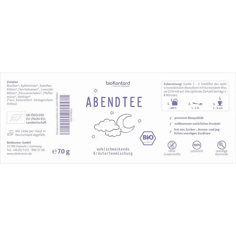 Bio Abendtee - VITALOVE - Naturprodukte