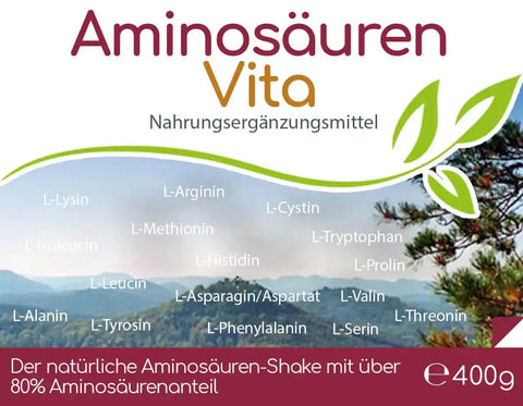 Bio Aminosäuren Vita (natürliche Aminosäuren & Proteine) 400g Vorratsbeutel - VITALOVE - Naturprodukte
