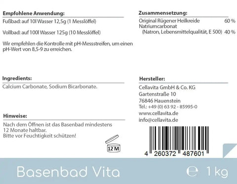 Basenbad Vita 1000 g - VITALOVE - Naturprodukte