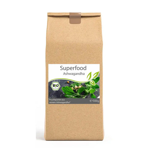 Bio Ashwagandha - Pulver - 500g (Superfood) - VITALOVE - Naturprodukte