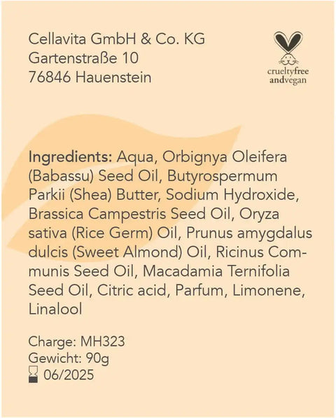 CellaPure Mango Haarseife - VITALOVE - Naturprodukte