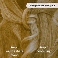 Profi-Pflanzenhaarfarbe kühles Sahara-Blond "cool sahara blond in 2-Steps" 2x 90g Nachfüllpacks