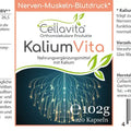 Kalium Kapseln - (Kaliumcitrat) 1060 mg pro Tagesdosis (Nerven-Muskeln-Blutdruck) - VITALOVE - Naturprodukte