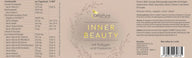 CellaPure INNER BEAUTY Etikett, Nahrungsergänzung mit Kollagen, Hyaluron, Vitaminen, 180 Kapseln