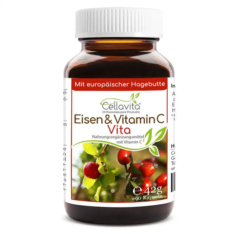 Eisen & Vitamin C Vita 90 Kapseln im Glas - VITALOVE - Naturprodukte