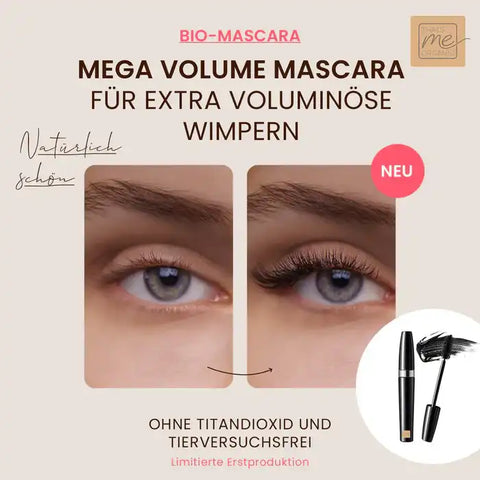 Mascara biologico "Mega Volume Mascara" per ciglia extra voluminose | Mascara | Cosmetici naturali