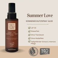 BIO-Sonnenschutz-Spray SUMMER-LOVE Aloe 100ml Naturkosmetik - VITALOVE - Naturprodukte