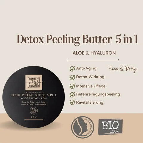 BIO-DETOX PEELING BUTTER Aloe 5 in 1 - 200ml Naturkosmetik - VITALOVE - Naturprodukte