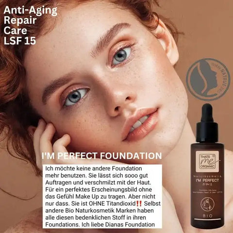 BIO-Foundation Serum I´M PERFECT 5in1 LSF15 - 30ml (ohne Titandioxid) - VITALOVE - Naturprodukte