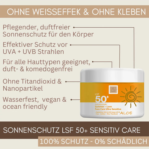 Anwendungsbild der ultra sensitiven Face Care