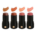 3-in-1 Bio Lippenstift Farbübersicht Peachy Nude und Golden Sienna