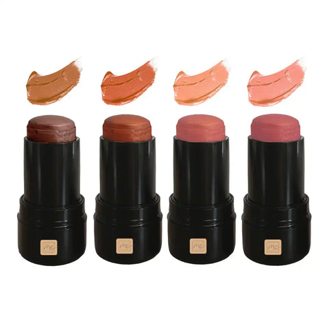3-in-1 Bio Lippenstift Farbübersicht Peachy Nude und Golden Sienna