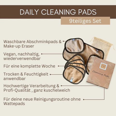 Vorteile des 9-teiligen Abschminkpads Sets