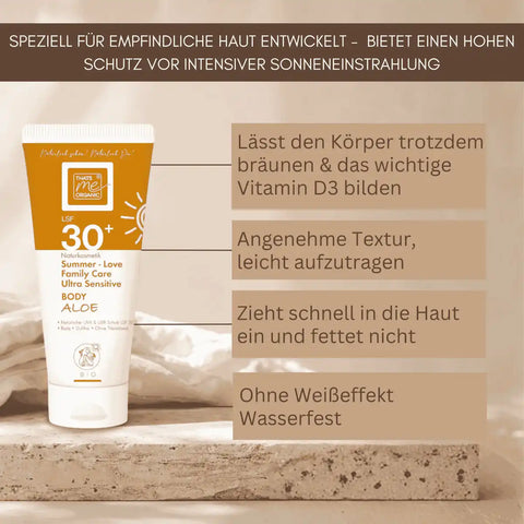 Vorteile der Bio Sonnencreme Body LSF 30+ für empfindliche Haut