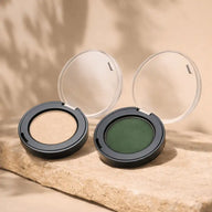 Bio Lidschatten Green Paradise und Champagne Beige
